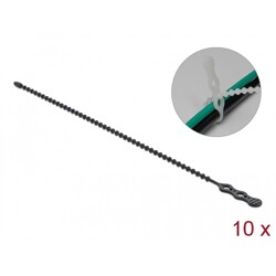 Trytytka wielokrotnego użytku 310 x 4,5 mm czarna 10 szt. Delock 18967