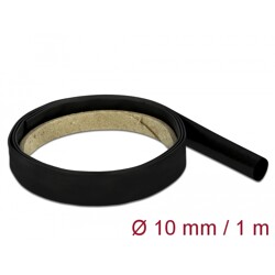 Rurka termokurczliwa 1 m x 10 mm czarna Delock 18974