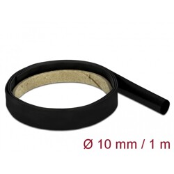 Rurka termokurczliwa 1 m x 10 mm czarna Delock 18974