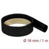 Rurka termokurczliwa 1 m x 18 mm czarna Delock 18977