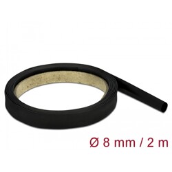 Rurka termokurczliwa 2 m x 8 mm czarna Delock 18980