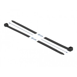 Opaski kablowe 550 x 8,8 mm 10 szt. czarne Delock 18991
