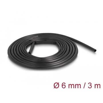 Rurka osłonowa PVC 3 m x 6 mm czarna Delock 18992
