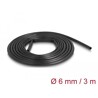 Rurka osłonowa PVC 3 m x 6 mm czarna Delock 18992