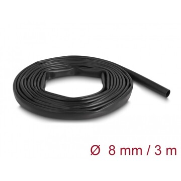 Rurka osłonowa PVC 3 m x 8 mm czarna Delock 19000