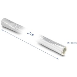 Tuleja kablowa z włókna szklanego i aluminium 2 m x 20 mm Delock 19004