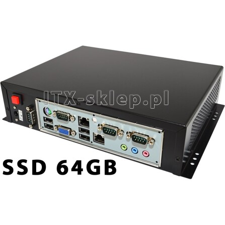 Komputer przemysłowy Atom D510 2GB 4xRS-232 SSD 64GB C01-J550-SD64-P