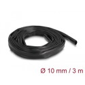 Rurka osłonowa PCV 3 m x 10 mm czarna Delock 19009
