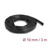 Rurka osłonowa PCV 3 m x 10 mm czarna Delock 19009