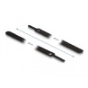 Więzadła do kabli 200 x 12 mm czarne 10 szt. Delock 19011