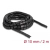 Elastyczny spiralny rękaw 2 m x 10 mm czarny Delock 19014