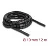 Elastyczny spiralny rękaw 2 m x 10 mm czarny Delock 19014