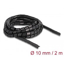 Elastyczny spiralny rękaw 2 m x 10 mm czarny Delock 19014