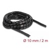 Elastyczny spiralny rękaw 2 m x 10 mm czarny Delock 19014