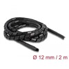 Elastyczny spiralny rękaw 2 m x 12 mm czarny Delock 19015