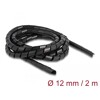 Elastyczny spiralny rękaw 2 m x 12 mm czarny Delock 19015