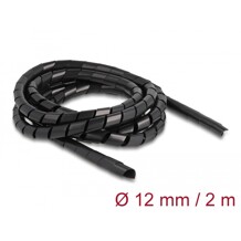 Elastyczny spiralny rękaw 2 m x 12 mm czarny Delock 19015