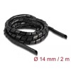 Elastyczny spiralny rękaw 2 m x 14 mm czarny Delock 19022