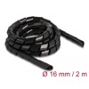 Elastyczny spiralny rękaw 2 m x 16 mm czarny Delock 19024