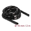 Elastyczny spiralny rękaw 2 m x 16 mm czarny Delock 19024