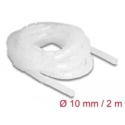 Elastyczny spiralny rękaw 2 m x 10 mm przezroczysty Delock 19025