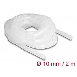 Elastyczny spiralny rękaw 2 m x 10 mm przezroczysty Delock 19025
