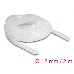 Elastyczny spiralny rękaw 2 m x 12 mm przezroczysty Delock 19038