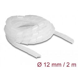 Elastyczny spiralny rękaw 2 m x 12 mm przezroczysty Delock 19038
