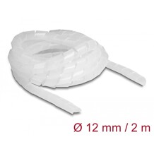 Elastyczny spiralny rękaw 2 m x 12 mm przezroczysty Delock 19038