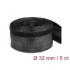 Koszulki plecione z zapięciem haczyk-pętelka 5 m x 32 mm czarne Delock 19055