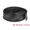 Koszulki plecione z zapięciem haczyk-pętelka 10 m x 19 mm czarne Delock 19056