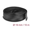 Koszulki plecione z zapięciem haczyk-pętelka 10 m x 19 mm czarne Delock 19056