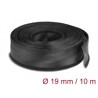 Koszulki plecione z zapięciem haczyk-pętelka 10 m x 19 mm czarne Delock 19056