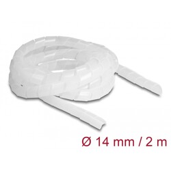 Elastyczny spiralny rękaw 2 m x 14 mm przezroczysty Delock 19057