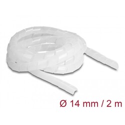 Elastyczny spiralny rękaw 2 m x 14 mm przezroczysty Delock 19057