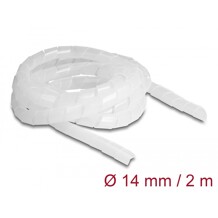 Elastyczny spiralny rękaw 2 m x 14 mm przezroczysty Delock 19057