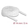 Elastyczny spiralny rękaw 2 m x 14 mm przezroczysty Delock 19057