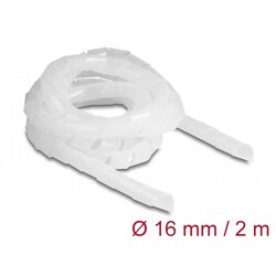 Elastyczny spiralny rękaw 2 m x 16 mm przezroczysty Delock 19058
