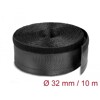 Koszulki plecione z rzepem typu haczyk-pętelka 10 m x 32 mm czarne Delock 19059