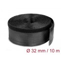 Koszulki plecione z rzepem typu haczyk-pętelka 10 m x 32 mm czarne Delock 19059
