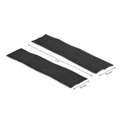 Taśma rzepowa typu haczyk-pętelka 1 m x 50 mm czarna Delock 19063 Taśma rzepowa typu haczyk-pętelka 1 m x 50 mm czarna Delock 19063