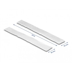 Taśma rzepowa typu haczyk-pętelka 10 m x 20 mm biała Delock 19065 Taśma rzepowa typu haczyk-pętelka 10 m x 20 mm biała Delock 19065