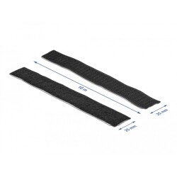 Taśma rzepowa typu haczyk-pętelka 10 m x 25 mm czarna Delock 19081 Taśma rzepowa typu haczyk-pętelka 10 m x 25 mm czarna Delock 19081