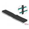 Uchwyt kablowy rzepowy samoprzylepny 110 x 20 mm zestaw 10 szt. czarny Delock 19098