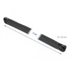 Koszulka pleciona z suwakiem 1 m x 20 mm czarna Delock 19103