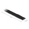Taśma rzepowa z paskiem w rolce 3 m x 20 mm czarna Delock 19111
