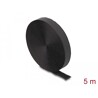 Taśma rzepowa z paskiem w rolce 5 m x 20 mm czarna Delock 19112