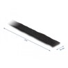 Taśma rzepowa z paskiem w rolce 5 m x 20 mm czarna Delock 19112