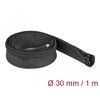 Koszulka pleciona z suwakiem 1 m x 30 mm czarna Delock 19165