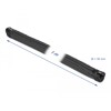 Koszulka pleciona z suwakiem 1 m x 30 mm czarna Delock 19165